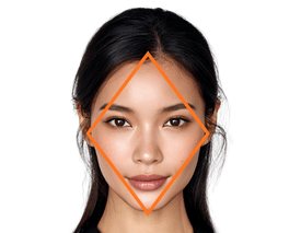 Diamond face shape