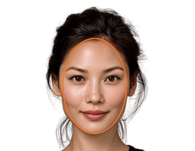 Oval face shape