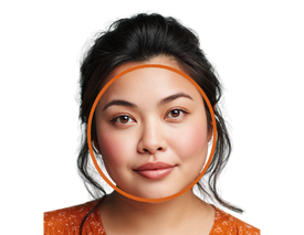 Round face shape